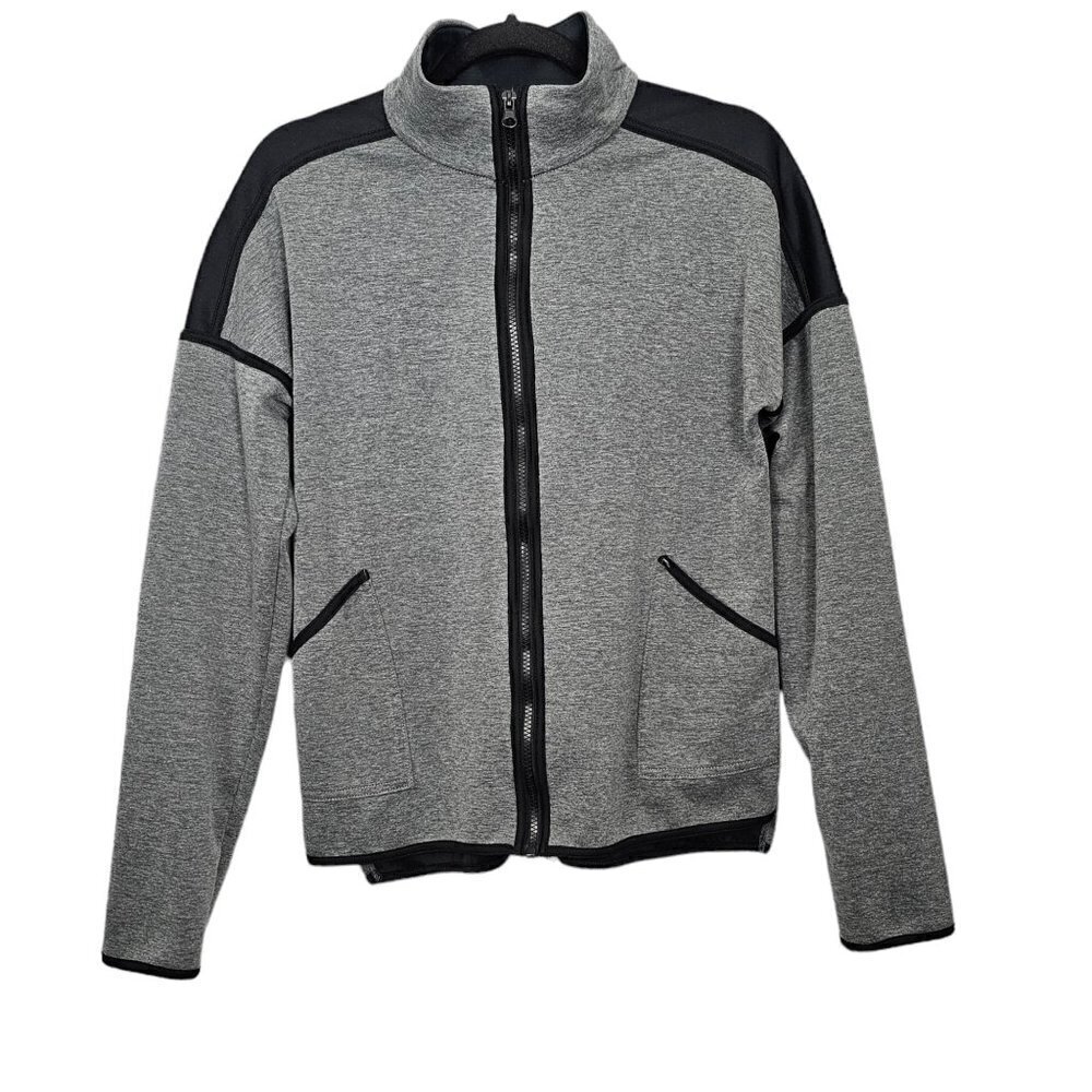 ❤️Champion Neoprene Full Zip Athletic Active Gray Jacket